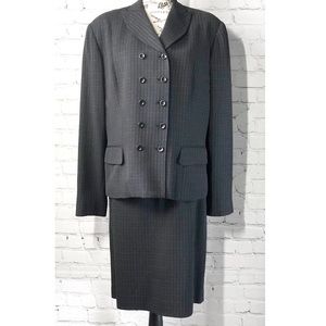Vintage Brooks Brothers Double Breasted Skirt Suit